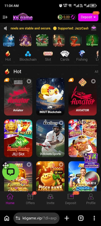 K6 Game Apk Real Earning App for Android 2026