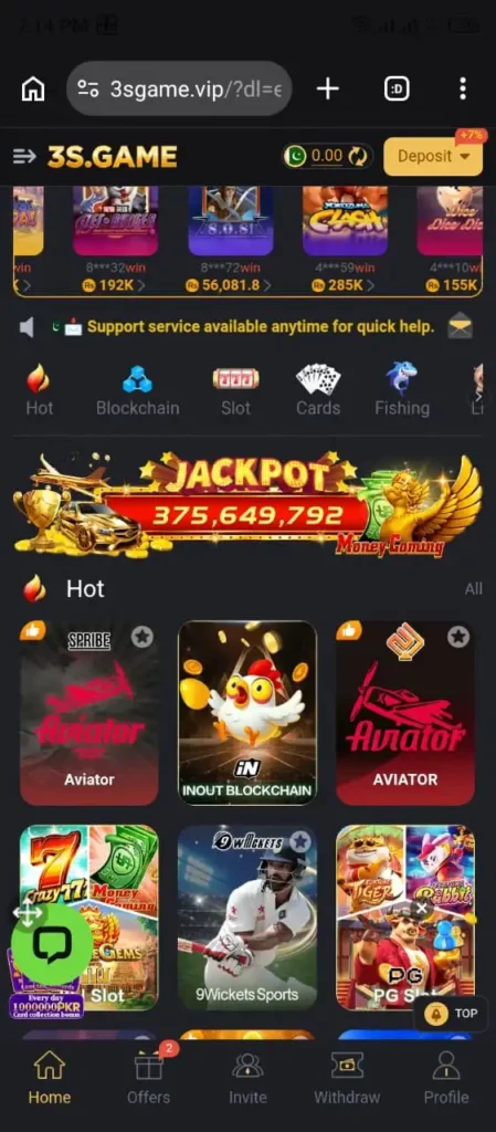 3s Game APK Download Latest Online Earning Platform 2026
