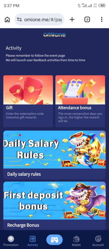 Omione Game Download Trending Casino Earning App 2026