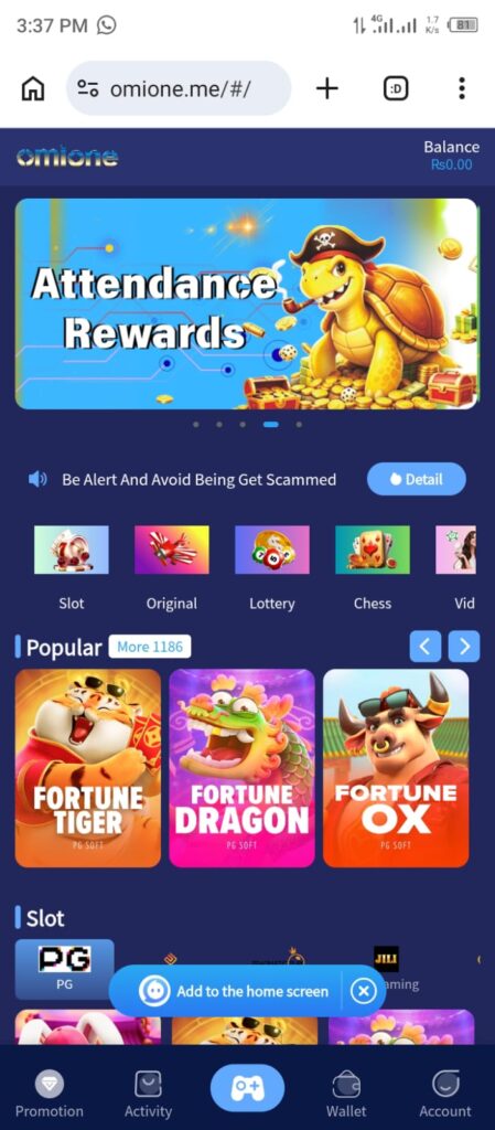 Omione Game Download Trending Casino Earning App 2026