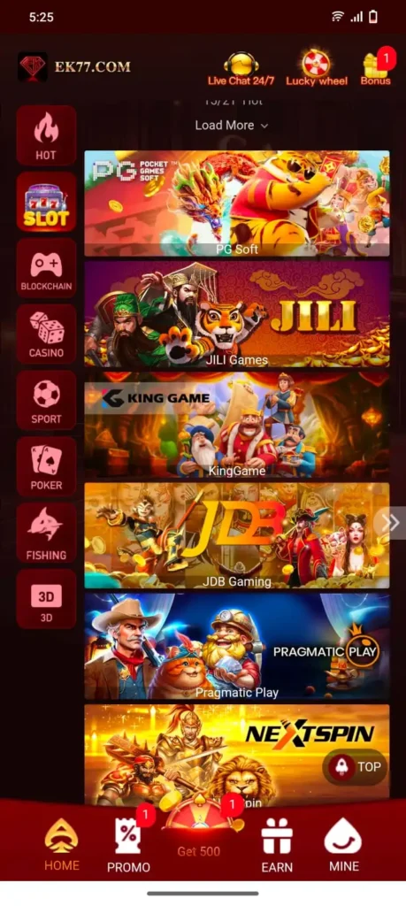 EK77 Game Latest Online Real Earning Mobile Game 2026