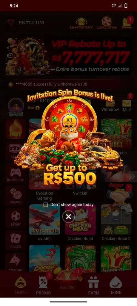 EK77 Game Latest Online Real Earning Mobile Game 2026